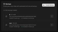 ELOHost backups panel